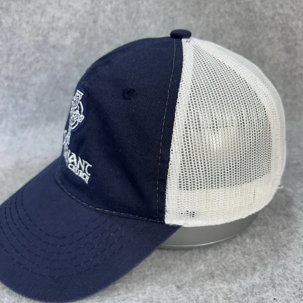 Covenant Presbyterian Church Trucker Hat Outdoor Cap Navy White‎ OSFM